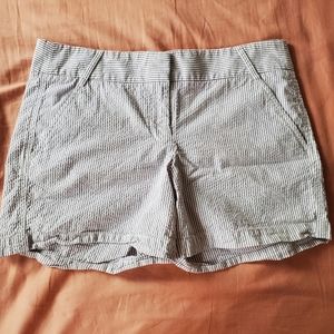 J Crew Seersucker City Fit Shorts